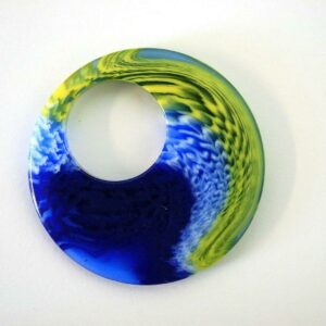 IMPEX TRIMITS JEWELLERY - BLUE LARGE ROUND SHAPE RT51