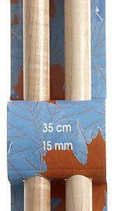 Pony Maple Knitting Pins Single Ended 35cm x 15mm