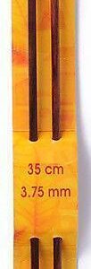 Pony Rosewood Knitting Pins Single Ended 35cm x 3.75mm