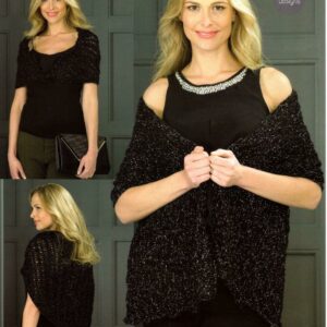 Stylecraft Knitting Pattern - Twilight DK Yarn - WRAPS - 8900