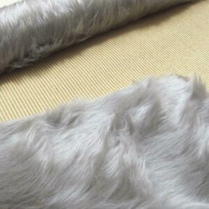 Luxury Soft Faux Fur Fabric Rug - SILVER