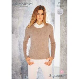 Stylecraft Knitting Pattern - Eskimo Kisses DK Yarn - LADIES SWEATERS 9050