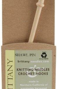 Brittany BIRCH Knitting Needles / SHAWL Pin