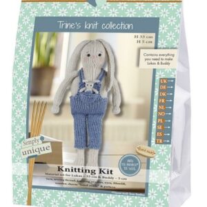 Go Handmade Knitting Kit LUKAS & BUDDY RABBITS