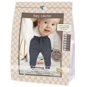 Go Handmade Knitting Crochet Kit Baby Trousers - Dark Grey