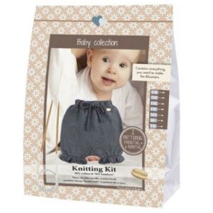 Go Handmade Knitting Crochet Kit Baby Bloomers - Dark Grey