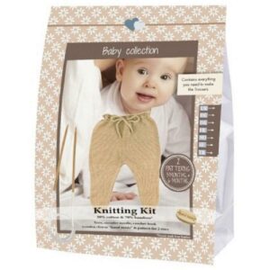 Go Handmade Knitting Crochet Kit Baby Trousers - Walnut