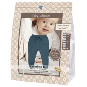 Go Handmade Knitting Crochet Kit Baby Trousers - Blue Petrol