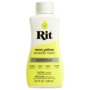 Rit All Purpose Fabric LIQUID Dye - NEON YELLOW