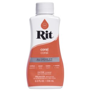 Rit All Purpose Fabric LIQUID Dye - CORAL