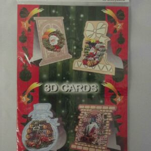 Box of 200 TBZ Christmas Cardmaking Packs 3D Decoupage with Envelopes 539307