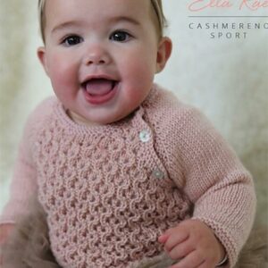 Ella Rae Cashmereno Sport Baby Knitting Pattern - Rosewood ER1095