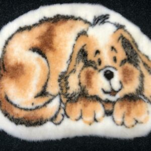 Funky Fun Soft Faux Fur Fabric Rug - MARMALADE DOG