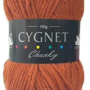 Cygnet Chunky Knitting Yarn 100g 742 Pumpkin