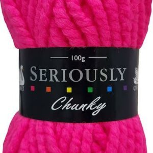 Cygnet Seriously Chunky Yarn 100g 6534 Neon Pink