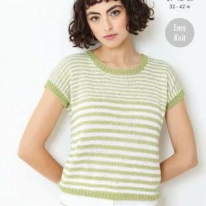 King Cole 4ply Easy Knit Knitting Pattern Cardigan and Cap Sleeved Top 5847