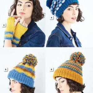 King Cole Chunky Knitting Pattern Apparel Accessories 5861