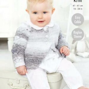 King Cole DK Knitting Pattern Cardigans and Hat 5777