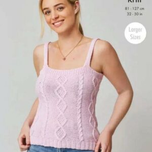 King Cole DK Knitting Pattern Top and Cardigan 5761