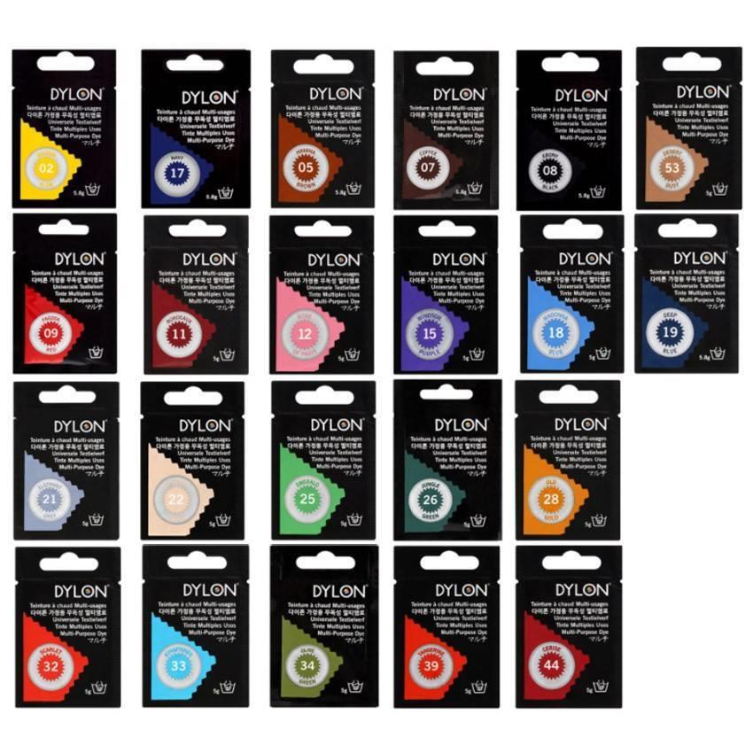Dylon Multi-Purpose Fabric Dye 5g Sachet - CRS Fur Fabrics