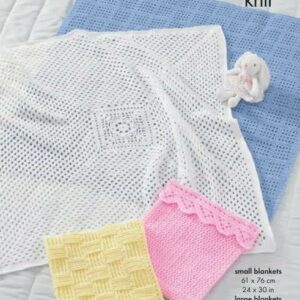 King Cole DK Crochet Pattern Blankets 5564