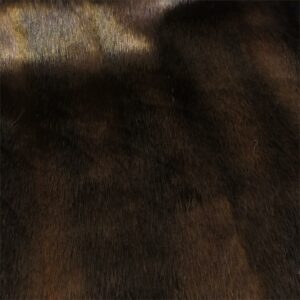 Super Luxury Faux Fur Fabric Material DARK BROWN MINK