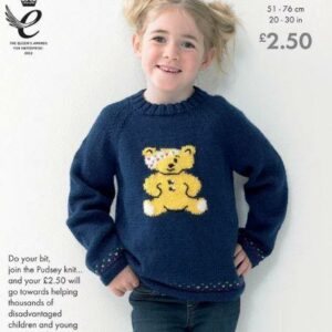 King Cole DK Knitting Pattern Pudsey Bear Jacket and Sweater 1003