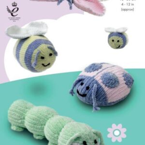 King Cole Yummy Knitting Pattern Yummy Bugs 9060