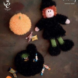 King Cole Tinsel Chunky Knitting Pattern Halloween 9053