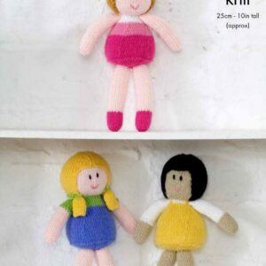 King Cole DK Knitting Pattern Dolls 9102