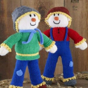 King Cole DK Knitting Pattern Scarecrows 9140