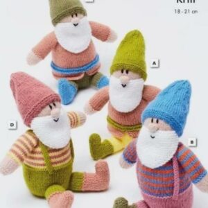 King Cole DK Knitting Pattern Gnomes 9151