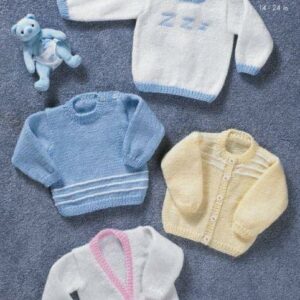 King Cole DK Knitting Pattern Sweaters and Cardigans 2909