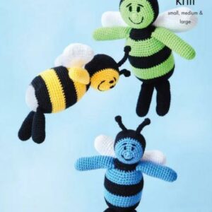 King Cole DK Crochet Pattern Amigurumi Bees 9157