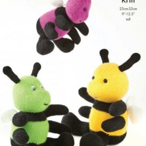 King Cole DK Knitting Pattern Bumblebees 9158