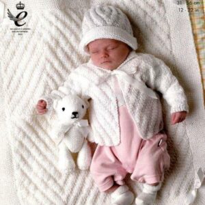 King Cole DK Knitting Pattern Jackets Hat and Blanket 2767