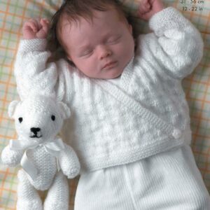 King Cole DK Knitting Pattern Sweater Cardigans and Teddy Bear 2768