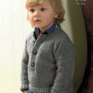 King Cole Aran Knitting Pattern Coat and Sweater 3340