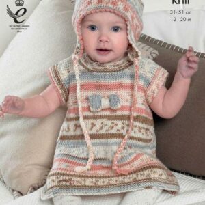 King Cole DK Knitting Pattern Baby Set 4010