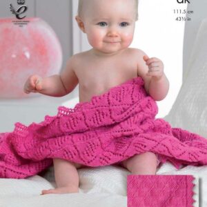 King Cole 4ply or DK Knitting Pattern Shawls 4211