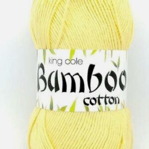King Cole BAMBOO Cotton DK Knitting Wool Yarn 100g - 3199 LEMON