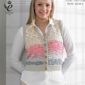 King Cole Opium Easy Knit Knitting Pattern Wasitcoat and Slipover 4186