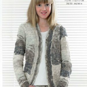 King Cole Opium Easy Knit Knitting Pattern Jacket and Waistcoat 4188
