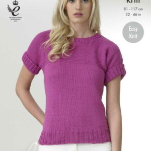 King Cole DK Easy Knit Knitting Pattern Tops 4344