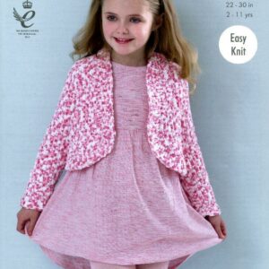 King Cole Yummy Easy Knit Knitting Pattern Boleros 4539