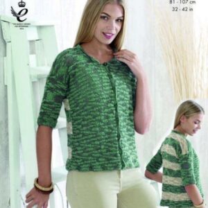 King Cole Opium Knitting Pattern Sweater and Cardigan 4470