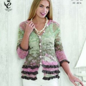 King Cole Opium Knitting Pattern Top and Cardigan 4466