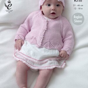 King Cole DK Knitting Pattern Matinee Coat Cardigan Jacket Hats 4428