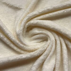 Faux Fur Lining Fabric Material CREAM