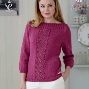 King Cole DK Knitting Pattern Ladys Sweater and Top 4760